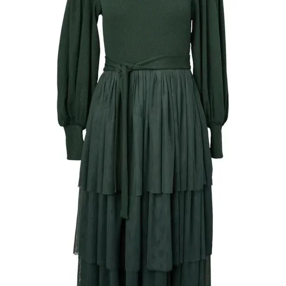 Ivy City Co - Cosette Dress - Green - Picture 4 of 7